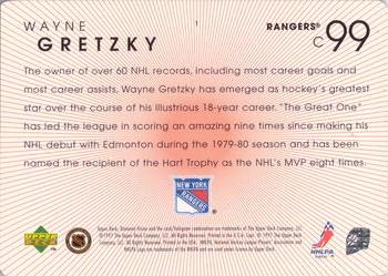 1997-98 Upper Deck Diamond Vision #1 Wayne Gretzky Back