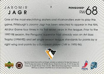1997-98 Upper Deck Diamond Vision #3 Jaromir Jagr Back