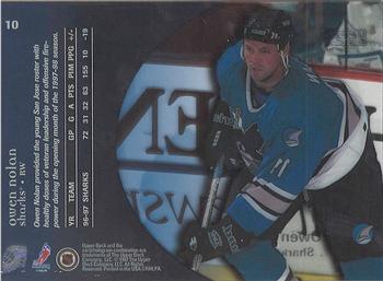 1997-98 Upper Deck Ice #10 Owen Nolan Back