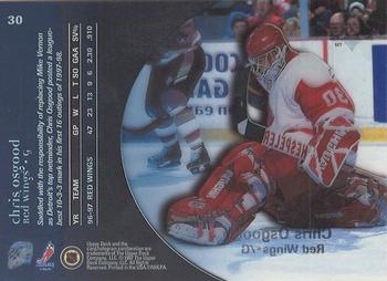 1997-98 Upper Deck Ice #30 Chris Osgood Back