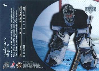 1997-98 Upper Deck Ice #34 Jamie Storr Back