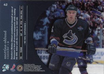 1997-98 Upper Deck Ice #42 Mattias Ohlund Back