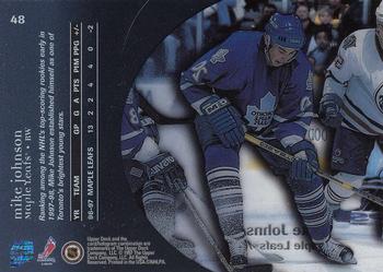 1997-98 Upper Deck Ice #48 Mike Johnson Back