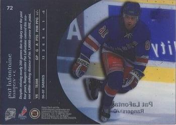 1997-98 Upper Deck Ice #72 Pat LaFontaine Back