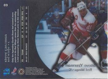 1997-98 Upper Deck Ice #89 Steve Yzerman Back