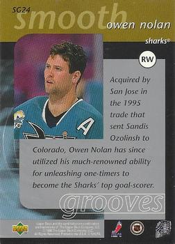 1997-98 Upper Deck - Smooth Grooves #SG24 Owen Nolan Back