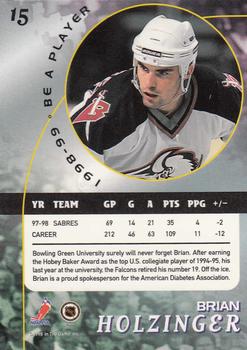 1998-99 Be a Player #15 Brian Holzinger Back