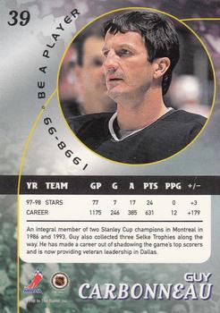 1998-99 Be a Player #39 Guy Carbonneau Back