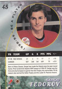1998-99 Be a Player #45 Sergei Fedorov Back
