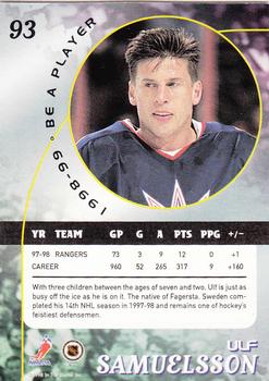 1998-99 Be a Player #93 Ulf Samuelsson Back