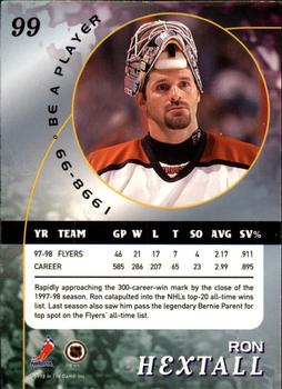 1998-99 Be a Player #99 Ron Hextall Back