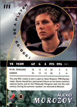 1998-99 Be a Player #111 Alexei Morozov Back