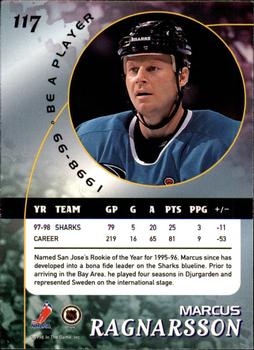 1998-99 Be a Player #117 Marcus Ragnarsson Back