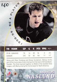 1998-99 Be a Player #140 Markus Naslund Back
