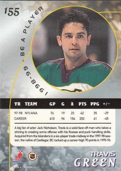 1998-99 Be a Player #155 Travis Green Back