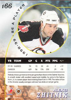 1998-99 Be a Player #166 Alexei Zhitnik Back