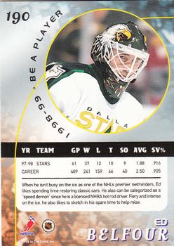 1998-99 Be a Player #190 Ed Belfour Back