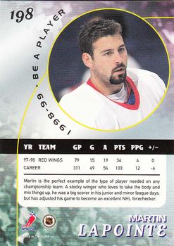 1998-99 Be a Player #198 Martin Lapointe Back