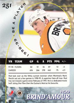 1998-99 Be a Player #251 Rod Brind'Amour Back