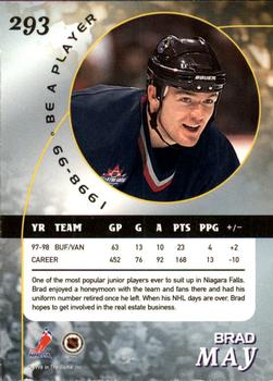 1998-99 Be a Player #293 Brad May Back