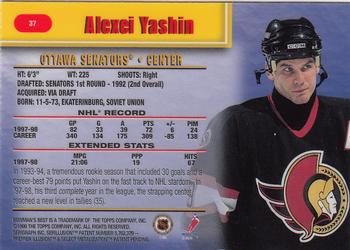 1998-99 Bowman's Best #37 Alexei Yashin Back