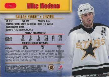 1998-99 Bowman's Best #48 Mike Modano Back