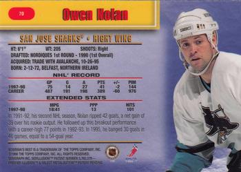 1998-99 Bowman's Best #70 Owen Nolan Back