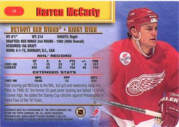 1998-99 Bowman's Best #79 Darren McCarty Back