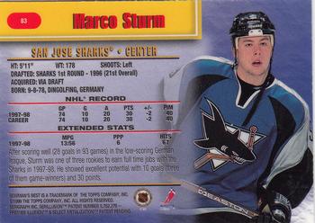 1998-99 Bowman's Best #83 Marco Sturm Back