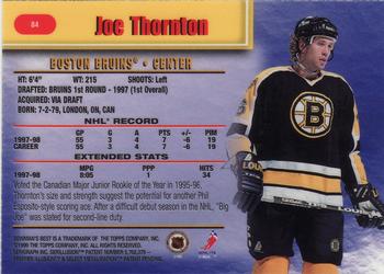 1998-99 Bowman's Best #84 Joe Thornton Back