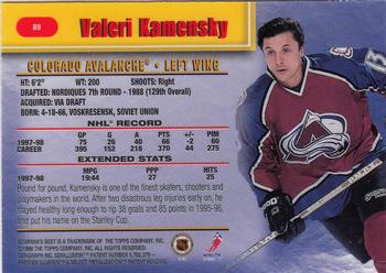 1998-99 Bowman's Best #89 Valeri Kamensky Back