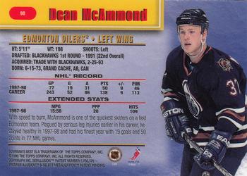 1998-99 Bowman's Best #90 Dean McAmmond Back