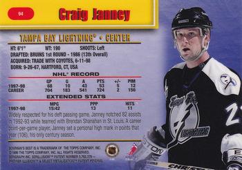1998-99 Bowman's Best #94 Craig Janney Back