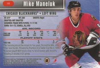 1998-99 Bowman's Best #112 Mike Maneluk Back
