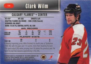 1998-99 Bowman's Best #129 Clark Wilm Back