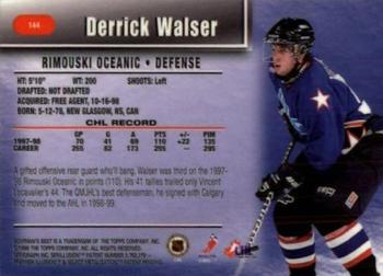 1998-99 Bowman's Best #144 Derrick Walser Back