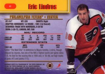 1998-99 Bowman's Best #42 Eric Lindros Back