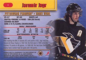 1998-99 Bowman's Best #4 Jaromir Jagr Back