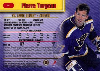 1998-99 Bowman's Best #86 Pierre Turgeon Back