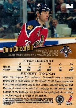 1998-99 Finest #5 Dino Ciccarelli Back