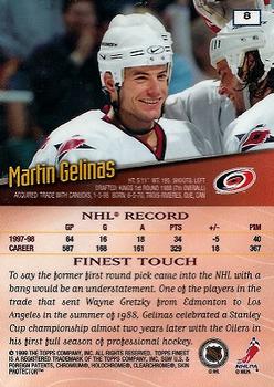 1998-99 Finest #8 Martin Gelinas Back