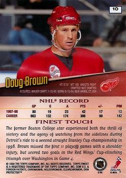 1998-99 Finest #10 Doug Brown Back