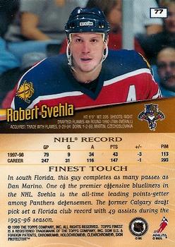 1998-99 Finest #77 Robert Svehla Back