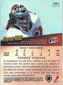 1998-99 Finest #85 Trevor Kidd Back
