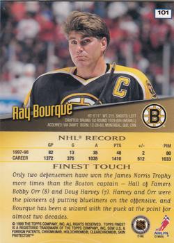 1998-99 Finest #101 Ray Bourque Back