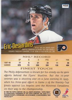 1998-99 Finest #102 Eric Desjardins Back