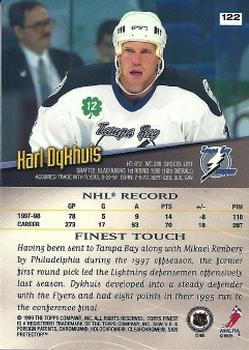 1998-99 Finest #122 Karl Dykhuis Back