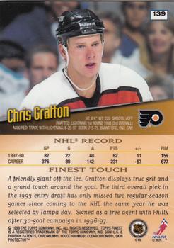 1998-99 Finest #139 Chris Gratton Back