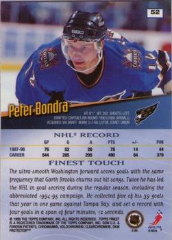1998-99 Finest #52 Peter Bondra Back