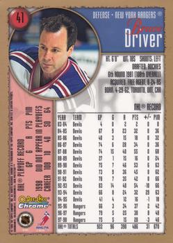 1998-99 O-Pee-Chee Chrome #41 Bruce Driver Back